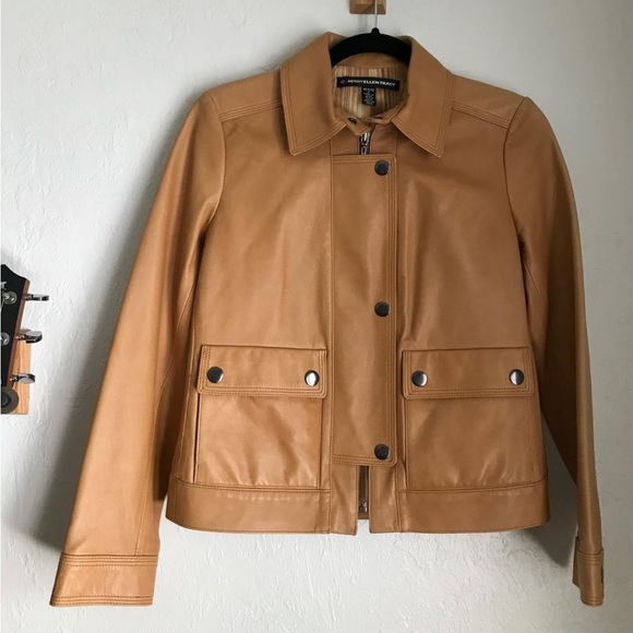 Ellen Tracy 100% leather jacket - Picture 3 of 4